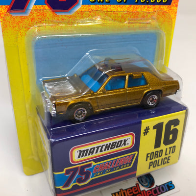 Ford LTD Police #16 * 1997 Matchbox 75 Challenge
