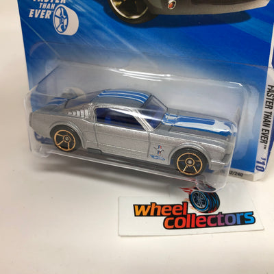 Ford Mustang Fastback #132 * Silver * 2010 Hot Wheels