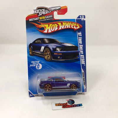 '07 Ford Shelby GT500 #138 * Blue * 2010 Hot Wheels