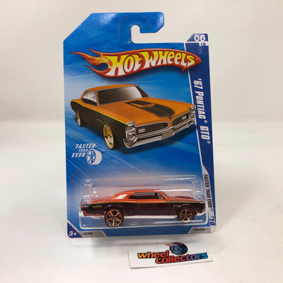 '67 Pontiac GTO #134 * Orange/Black Walmart Only * 2010 Hot Wheels