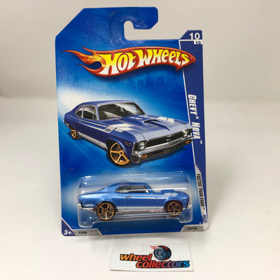 Chevy Nova #136 * Blue Walmart Only * 2009 Hot Wheels