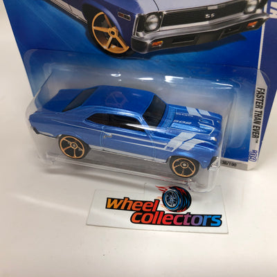 Chevy Nova #136 * Blue Walmart Only * 2009 Hot Wheels