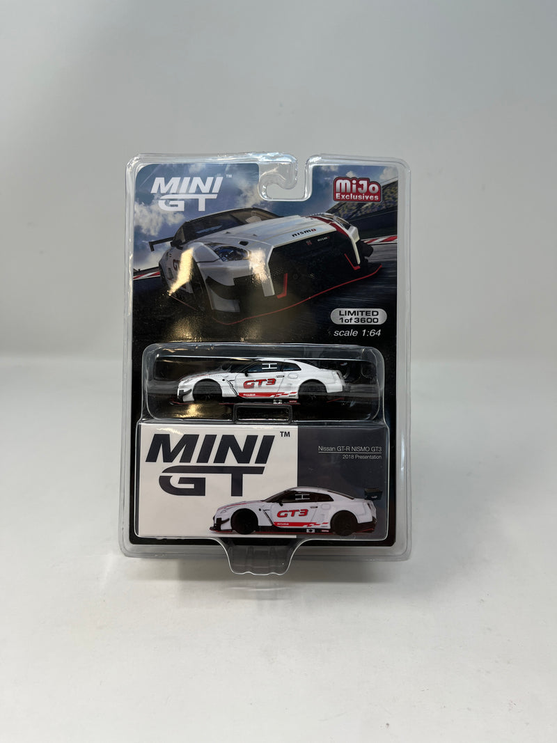 Nissan GT-R NISMO GT3 2018 Presentation * White * Mini GT