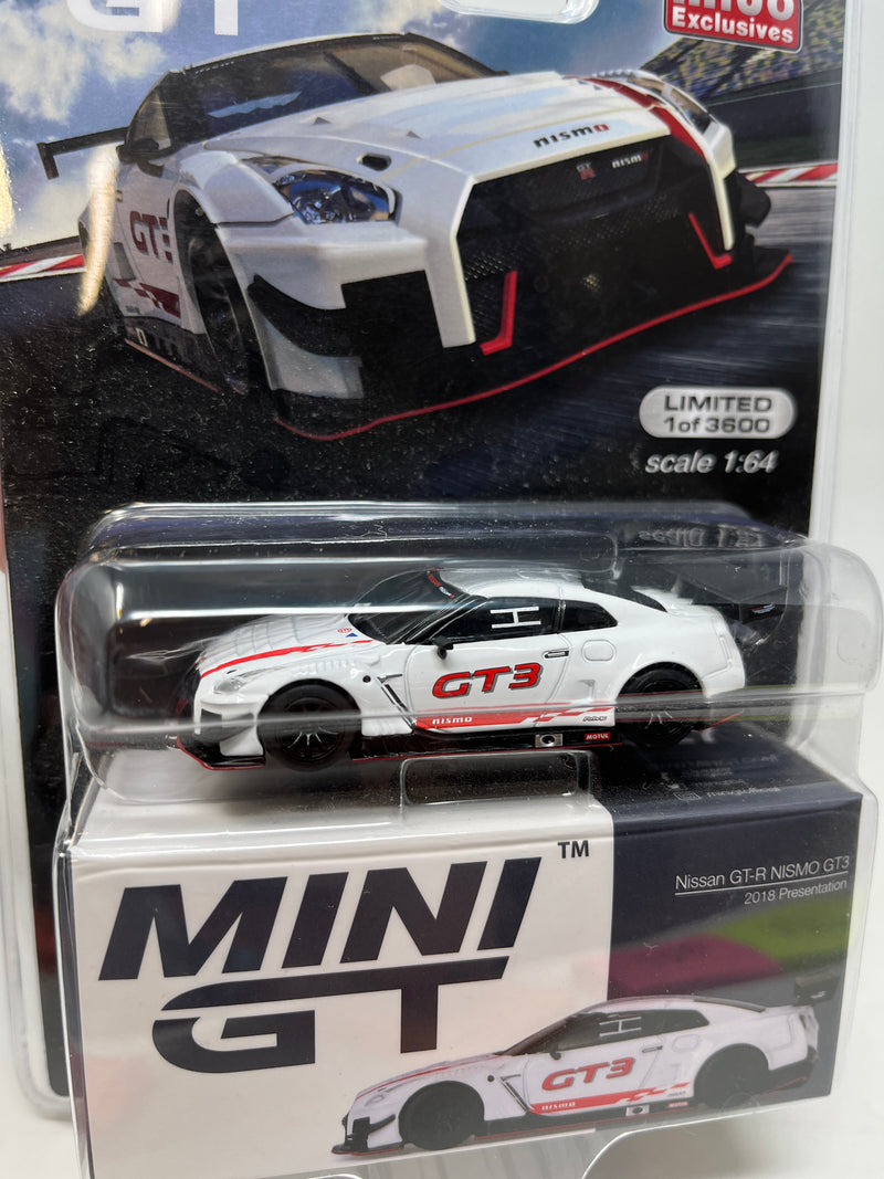 Nissan GT-R NISMO GT3 2018 Presentation * White * Mini GT