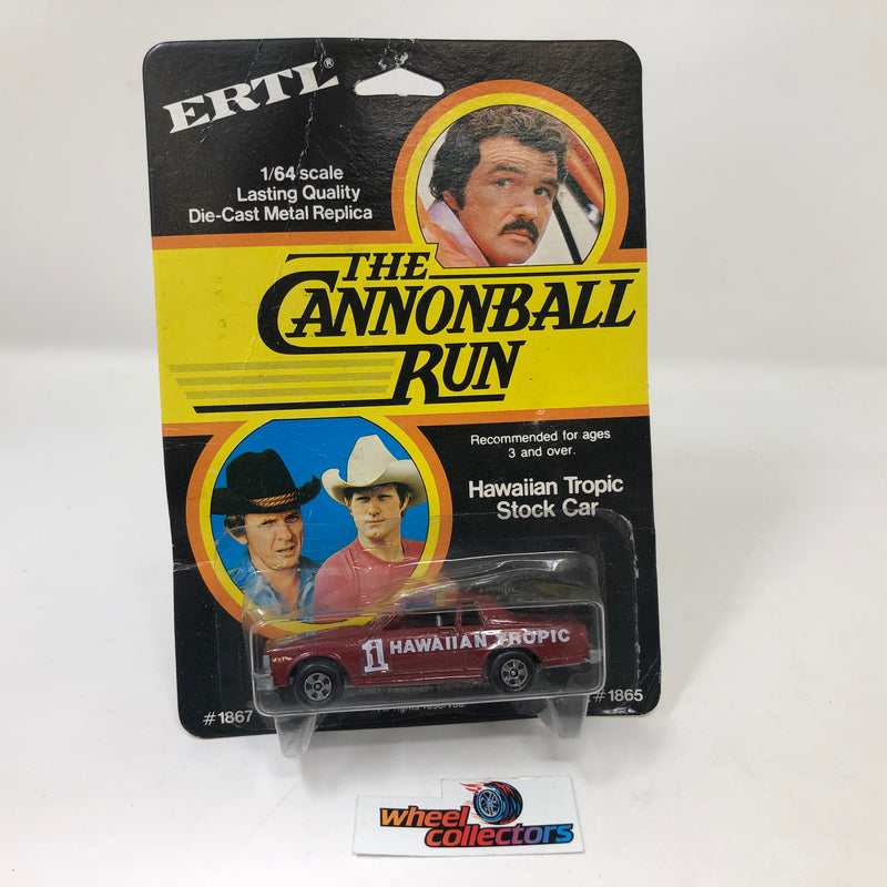 Hawaiian Tropic Stock Car * The Cannonball Run Movie * ERTL Diecast 1:64 scale