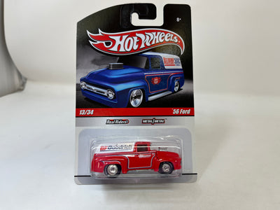 '56 Ford #13 * Red * Hot Wheels Slick Rides