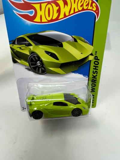 Lamborghini Sesto Elemento #198 * Green * 2015 Hot Wheels