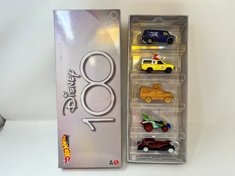 100th Anniversary Disney * 5 Car Set * Limited Edition Collectors Box Set * Hot Wheels