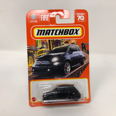 2019 Fiat 500 Turbo #16 * Black * 2023 Matchbox Case W