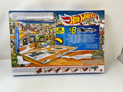 New!!  Advent Calender * 2023 Hot Wheels comes with 8 Cars and 24 Goodies