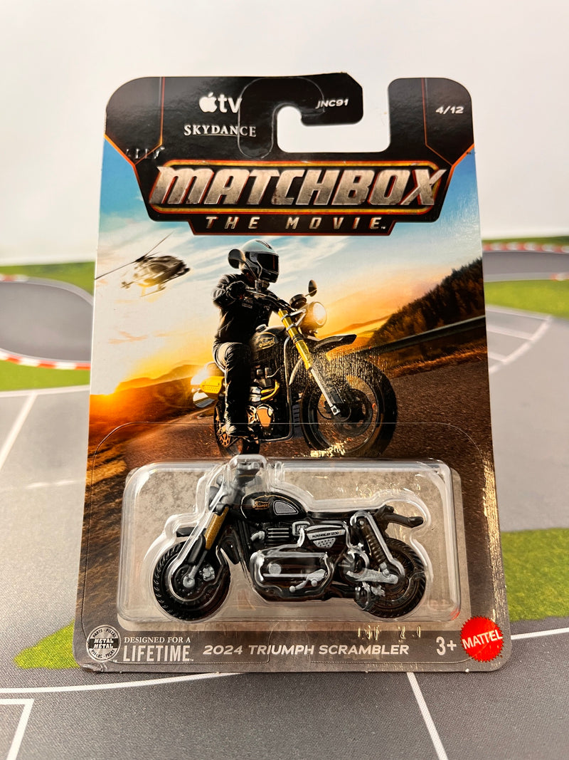 2024 Triumph Scrambler 4/12 * 2026 Matchbox Mainline The Movie