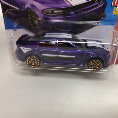 '20 Dodge Charger Hellcat #231 * Purple * 2023 Hot Wheels Short Card Case P