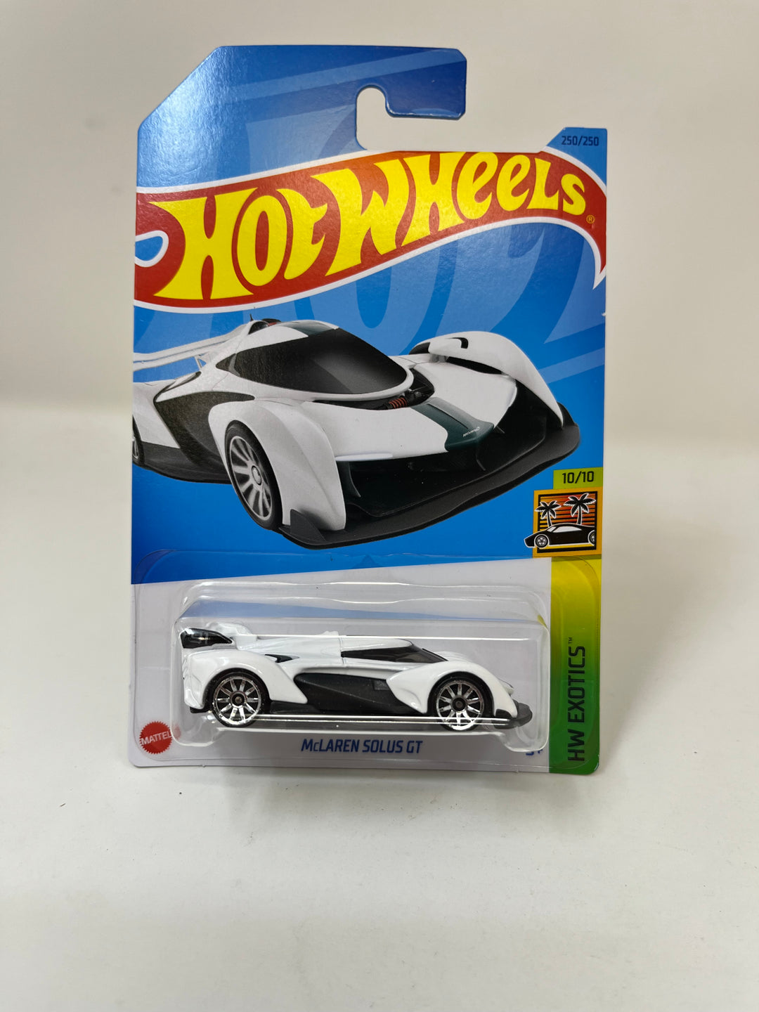 McLaren Solus GT #250 * WHITE * 2024 Hot Wheels Basic Case A