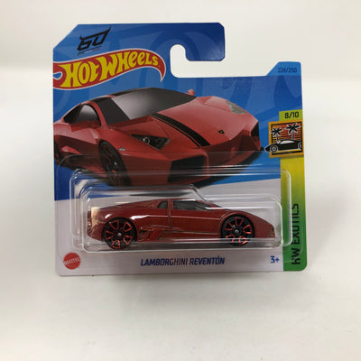 Lamborghini Reventon #224 * RED * 2023 Hot Wheels Short Card Case P