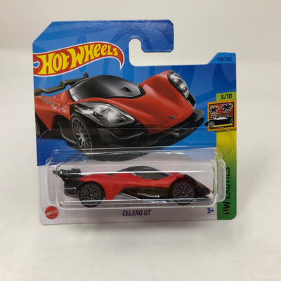 Celero GT #178 * Red * 2023 Hot Wheels Short Card Case P