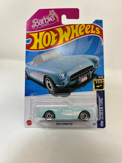 1956 Corvette #183 Barbie Movie * Light Blue * 2024 Hot Wheels Basic Case A