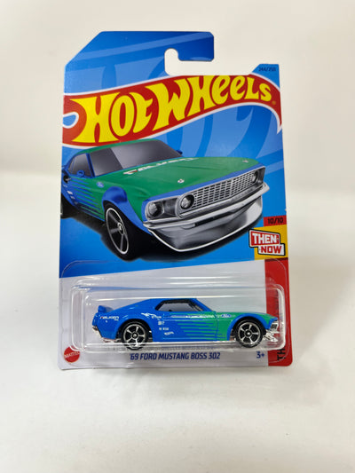 '69 Ford Mustang Boss 302 #244 * Blue * 2023 Hot Wheels Basic