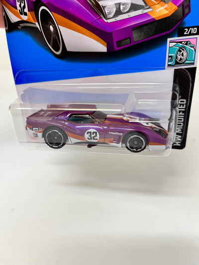 '76 Greenwood Corvette #11 * Purple * 2024 Hot Wheels Basic Case A