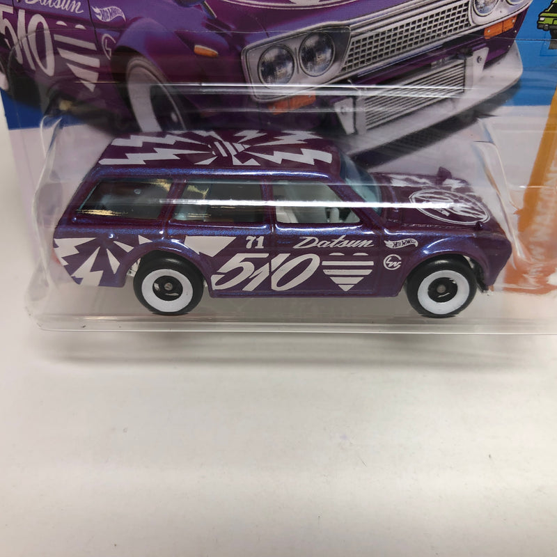 Datsun Bluebird Wagon 510 * Purple * 2023 Hot Wheels Basic Short Card Case P