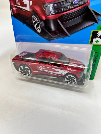 Ford F-150 Lightning Custom #37 * Red * 2024 Hot Wheels Basic Case B