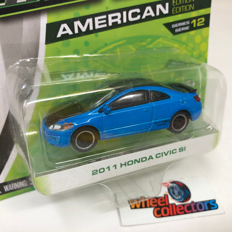 2011 Honda Civic Si * Blue * Greenlight Motor World Series 12