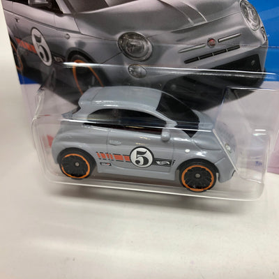 Fiat 500E #22 * Grey * 2024 Hot Wheels Basic Short Card Case A