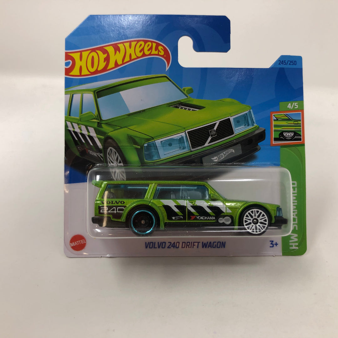Hot Wheels Volvo 240 Drift Wagon in Black with Rubber Black