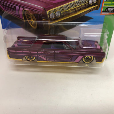'64 Lincoln Continental #246 * Purple * 2024 Hot Wheels Basic Short Card Case A