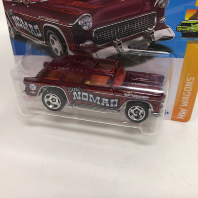 Classic '55 Nomad #243 * Red * 2024 Hot Wheels Basic Short Card Case A