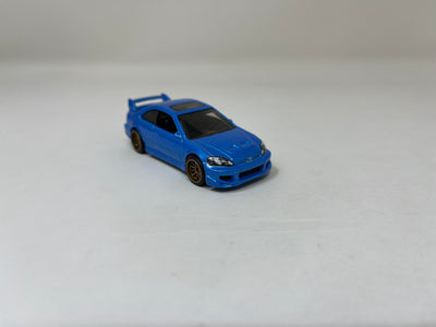 Honda Civic Si * Hot Wheels 1:64 scale Custom Build w/ Rubber Tires