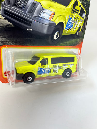 Nissan NV Van #63 * Yellow Los Angeles Tours * 2024 Matchbox Case B