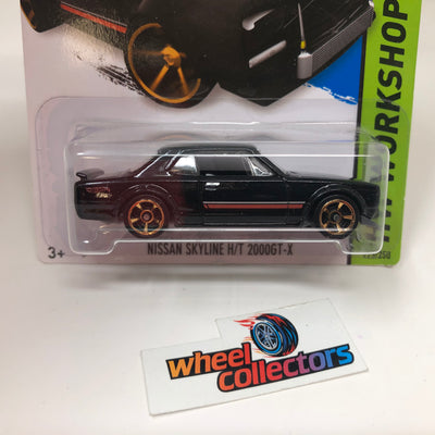 Nissan Skyline H/T 2000GT-X #225 * Black * 2014 Hot Wheels