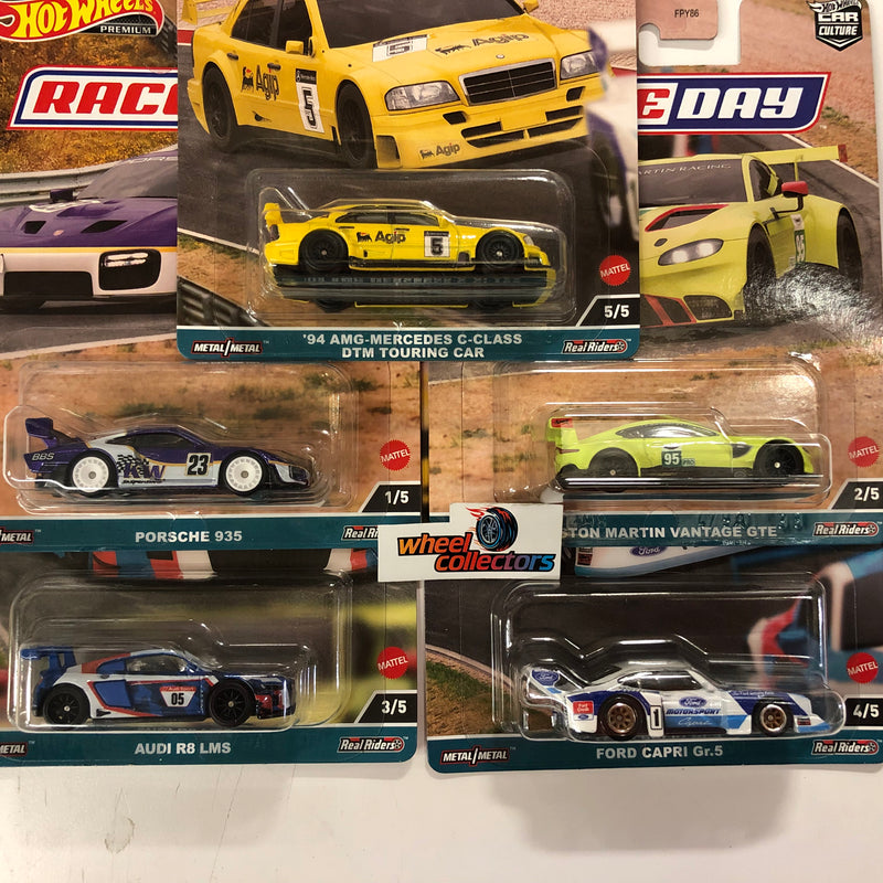 RACE DAY 2 Complete 5 Car Set * 2023 Hot Wheels Car Culture Case D