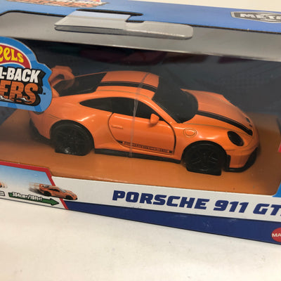 Porsche 911 GT3 * 2023 Hot Wheels Pull-Back Speeders 1:43 scale