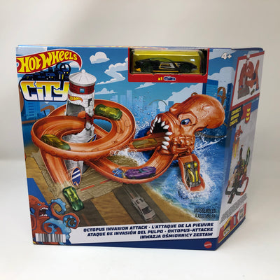 Octopus Invasion Attack * Hot Wheels City Track Pack