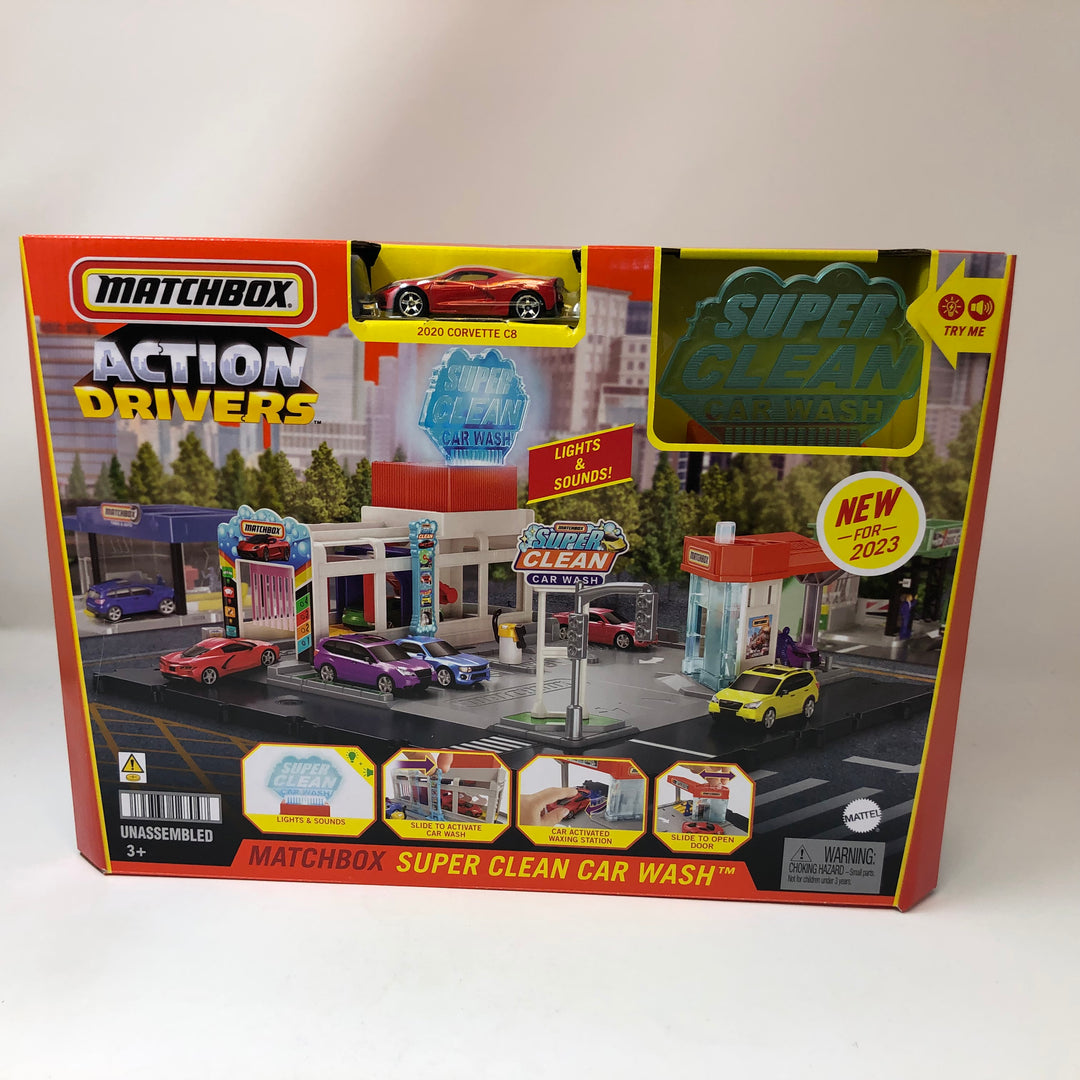 MBX Action Drivers Super hotsell Car Wash Playset