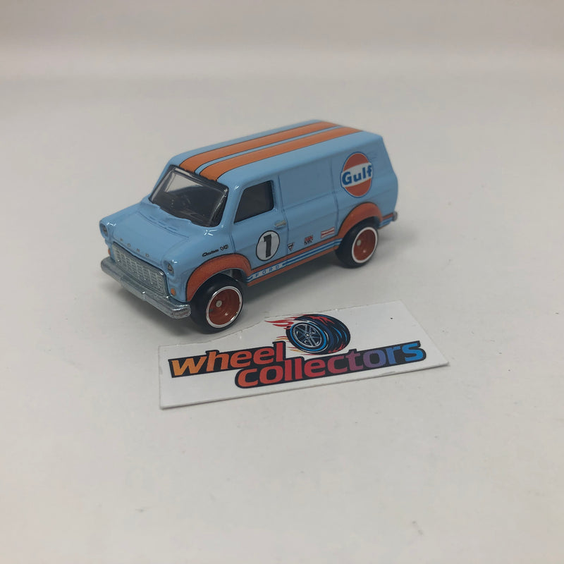 Ford Transit Super Van Gulf Cargo Carriers * Hot Wheels Loose 1:64 Scale