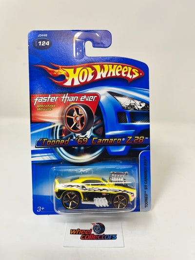 Tooned '69 Camaro Z28 #124 * 2006 Hot Wheels * Faster Than Ever