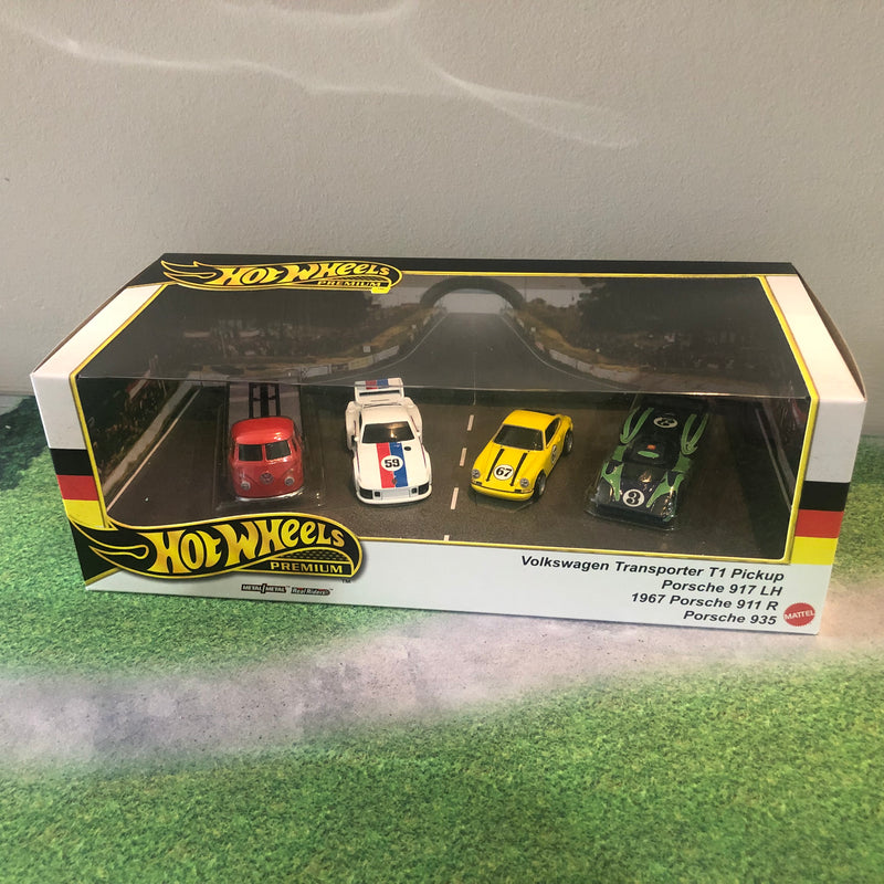 German Racers 4 Car Set * 2024 Hot Wheels diorama series