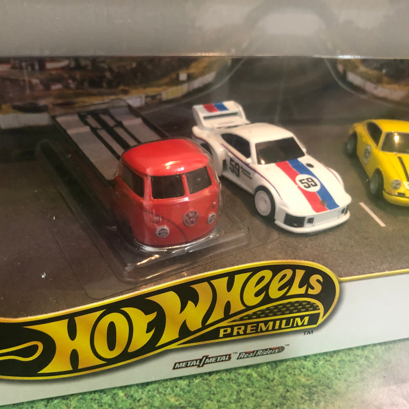 German Racers 4 Car Set * 2024 Hot Wheels diorama series