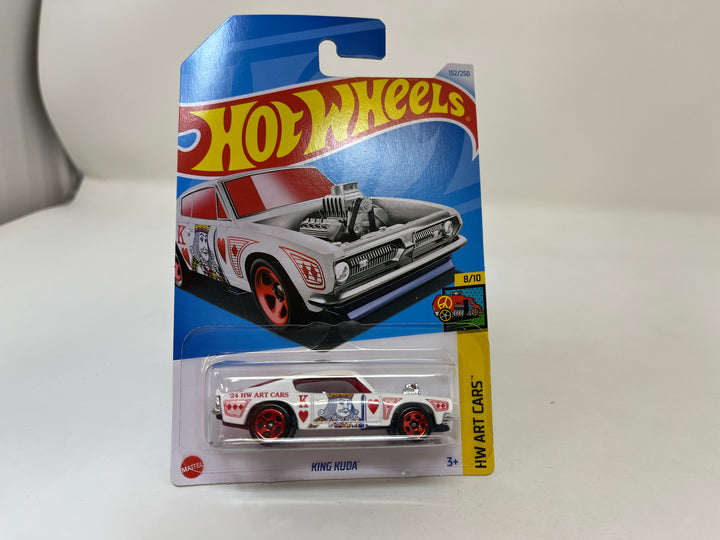 King Kuda #152 * White * 2024 Hot Wheels Case H – Wheelcollectors LLC