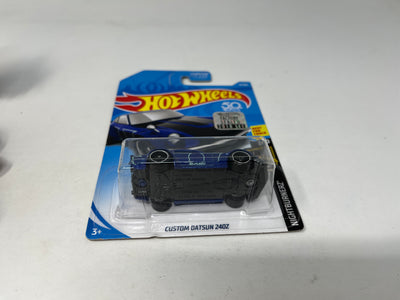 Custom Datsun 240Z #15 * Blue * 2017 Hot Wheels w/ Factory Holo