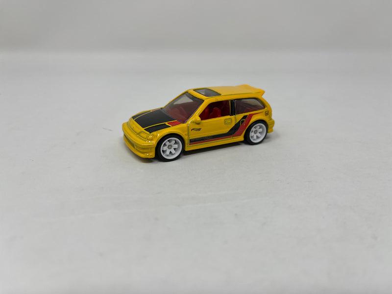 Honda Civic EF * Hot Wheels 1:64 scale Custom Build w/ Rubber Tires