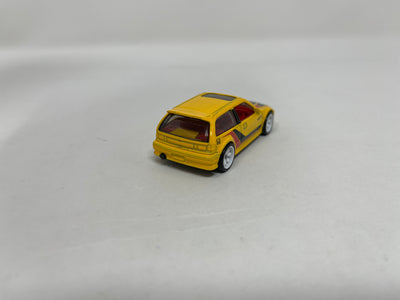 Honda Civic EF * Hot Wheels 1:64 scale Custom Build w/ Rubber Tires