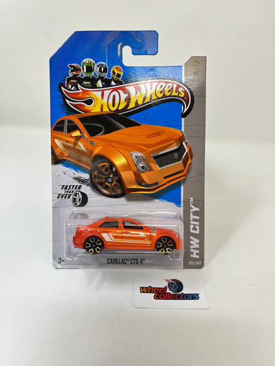 Cadillac CTS-V #100 * Orange * 2012 Hot Wheels