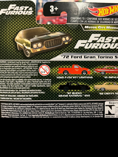 5 Car Set * Hot Wheels Fast & Furious Motor City Muscle