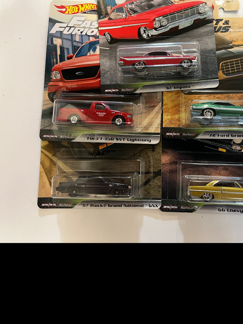 5 Car Set * Hot Wheels Fast & Furious Motor City Muscle