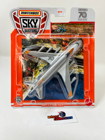 6-2 Airliner Jet w/ Playmat * 2023 Matchbox Sky Busters NEW! Case H