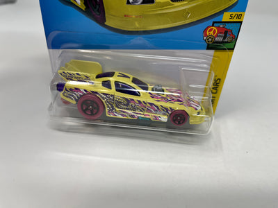 Mustang Funny Car #112 * Yellow * 2024 Hot Wheels Basic Case M