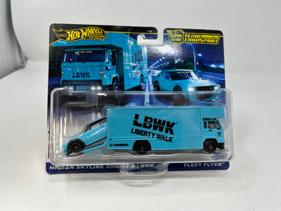 Nissan Skyline 2000GT-R LBWK & Hauler * 2024 Hot Wheels Team Transport Case C